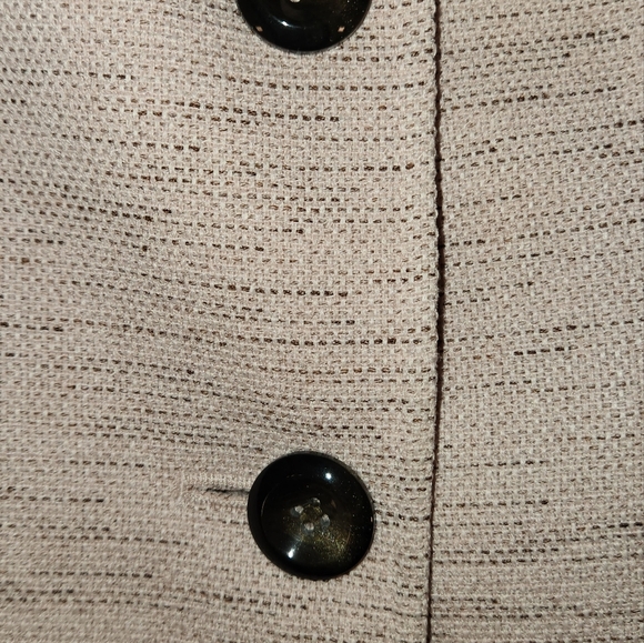 Collections for Le Suit Vntg Powder Pink w Blk Threading Blazer. Sz 14. - Picture 5 of 11